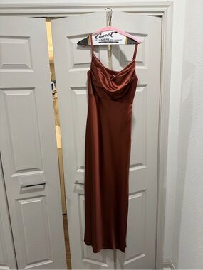 Revelry Satin Slip Dress bridesmaid
